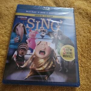 SING NWT BLU-RAY DVD MOVIE  ILLUMINATION